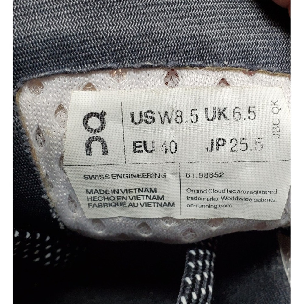 On Cloudmonster Shoes Womens 8.5 Off White Orange Cushion Comfort Sneaker - Picture 15 of 16